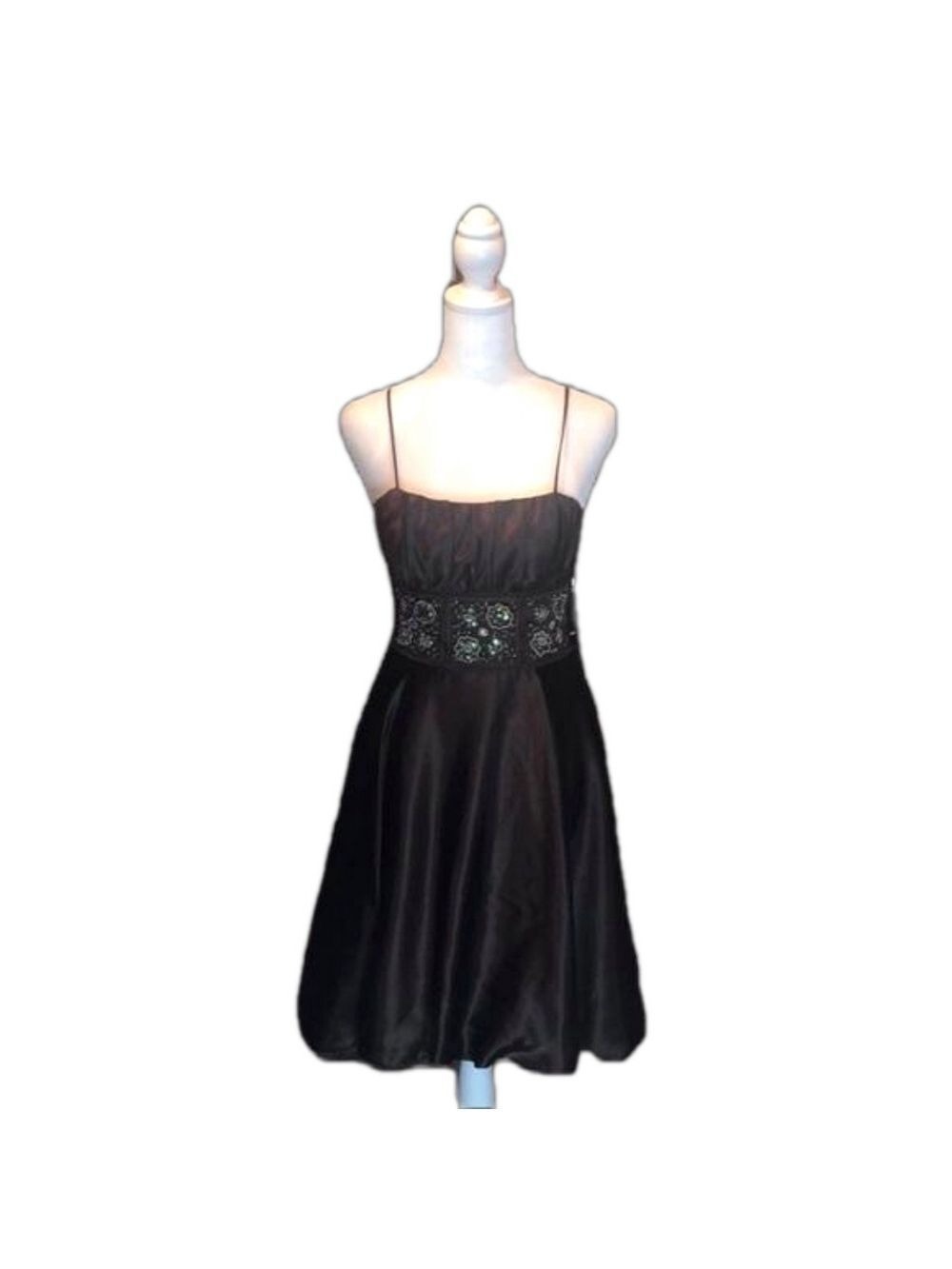 KIKI Precious Brown Party Dress! Beaded/Sequin Mid-Line. Size XS